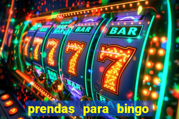 prendas para bingo de natal